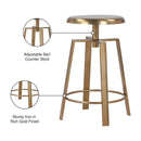 Meridian Lang Gold Iron Counter/Bar Stool IMAGE 10