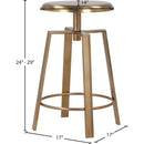 Meridian Lang Gold Iron Counter/Bar Stool IMAGE 9