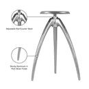 Meridian Clara Silver Aluminum Counter/Bar Stool IMAGE 8