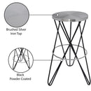 Meridian Mercury Black Iron Bar Stool IMAGE 7