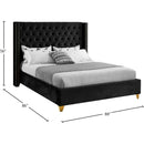 Meridian Barolo Black Velvet King Bed IMAGE 8
