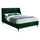 Meridian Eva Green Velvet Full Bed IMAGE 8