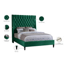Meridian Fritz Green Velvet King Bed IMAGE 11