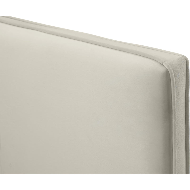 Meridian Geri Cream Velvet Full Bed IMAGE 13