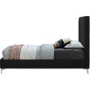 Meridian Geri Black Velvet King Bed IMAGE 10