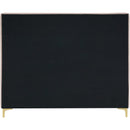 Meridian Geri Pink Velvet Queen Bed IMAGE 11