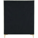 Meridian Geri Cream Velvet Twin Bed IMAGE 11