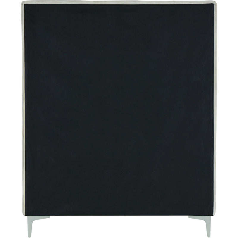 Meridian Geri Cream Velvet Twin Bed IMAGE 12