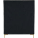 Meridian Geri Grey Velvet Twin Bed IMAGE 11