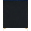 Meridian Geri Navy Velvet Twin Bed IMAGE 11