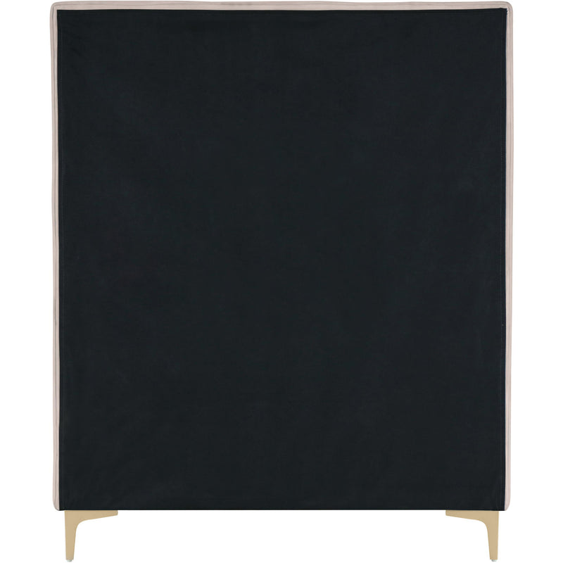 Meridian Geri Pink Velvet Twin Bed IMAGE 11