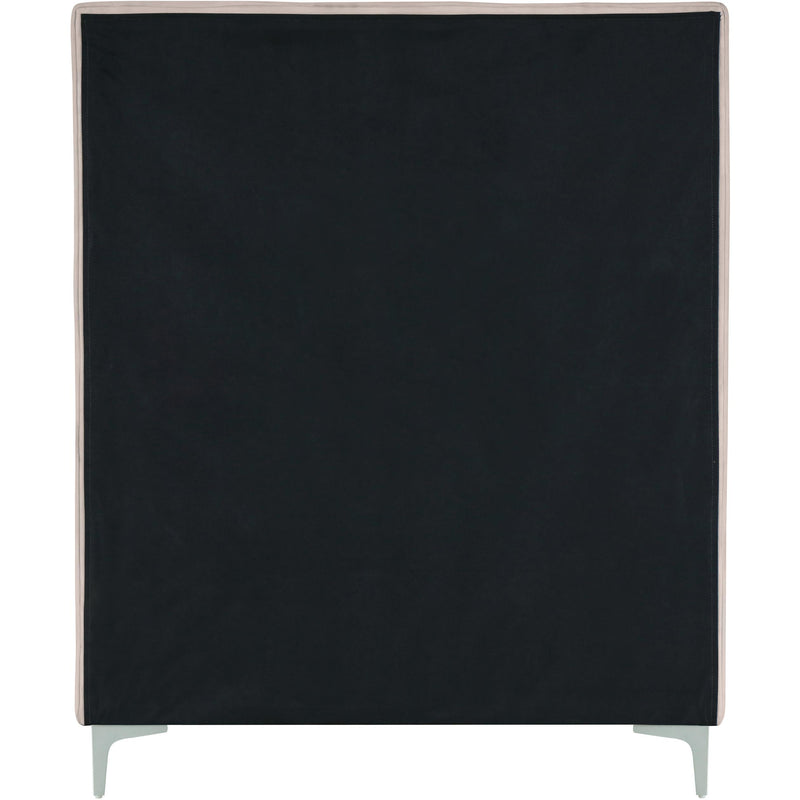 Meridian Geri Pink Velvet Twin Bed IMAGE 12