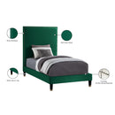 Meridian Harlie Green Velvet Twin Bed IMAGE 11