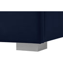 Meridian Nora Navy Velvet Full Bed IMAGE 12