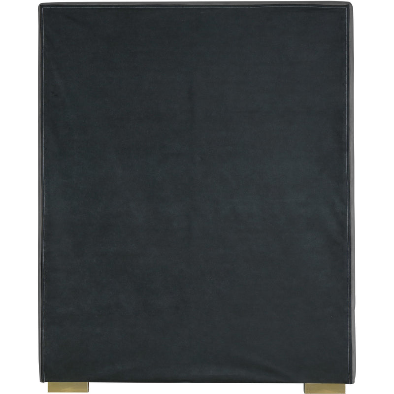 Meridian Nora Grey Velvet Twin Bed IMAGE 13