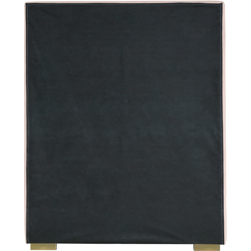 Meridian Nora Pink Velvet Twin Bed IMAGE 13