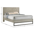 Meridian Weston Grey Stone King Bed (3 Boxes) IMAGE 9