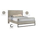 Meridian Weston Grey Stone Queen Bed (3 Boxes) IMAGE 10