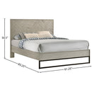 Meridian Weston Grey Stone Queen Bed (3 Boxes) IMAGE 9
