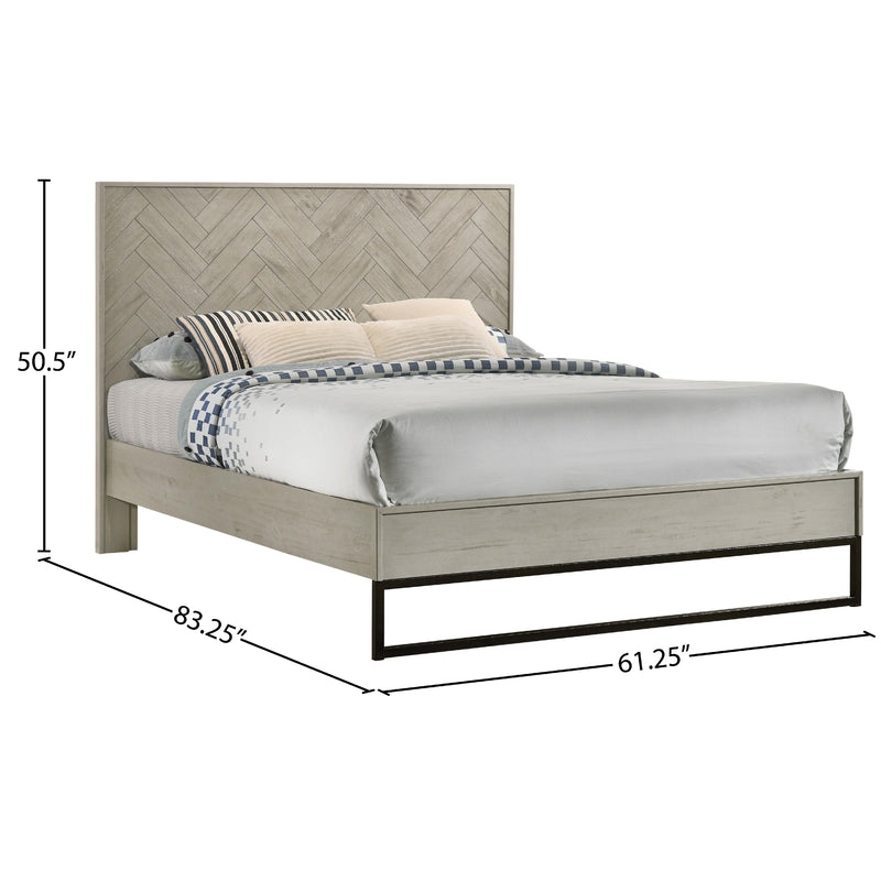 Meridian Weston Grey Stone Queen Bed (3 Boxes) IMAGE 9