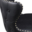 Meridian Hendrix Black Vegan Leather Counter/Bar Stool IMAGE 7