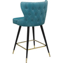 Meridian Hendrix Blue Vegan Leather Counter/Bar Stool IMAGE 6