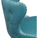 Meridian Hendrix Blue Vegan Leather Counter/Bar Stool IMAGE 7