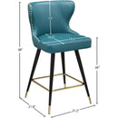 Meridian Hendrix Blue Vegan Leather Counter/Bar Stool IMAGE 8