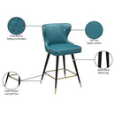 Meridian Hendrix Blue Vegan Leather Counter/Bar Stool IMAGE 9