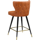 Meridian Hendrix Cognac Vegan Leather Counter/Bar Stool IMAGE 6