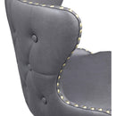 Meridian Hendrix Grey Vegan Leather Counter/Bar Stool IMAGE 7