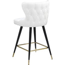 Meridian Hendrix White Vegan Leather Counter/Bar Stool IMAGE 6