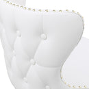 Meridian Hendrix White Vegan Leather Counter/Bar Stool IMAGE 7