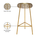 Meridian Tuscany Gold Metal Bar Stool IMAGE 8