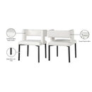 Meridian Caleb White Vegan Leather Dining Chair IMAGE 9