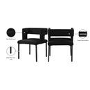 Meridian Caleb Black Velvet Dining Chair IMAGE 8
