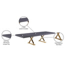 Meridian Excel Grey Oak Veneer Lacquer Extendable Dining Table (3 Boxes) IMAGE 11