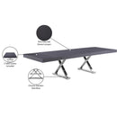 Meridian Excel Grey Oak Veneer Lacquer Extendable Dining Table (3 Boxes) IMAGE 11