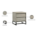 Meridian Weston Grey Stone Night Stand IMAGE 10
