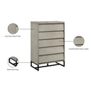 Meridian Weston Grey Stone Chest IMAGE 10