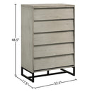 Meridian Weston Grey Stone Chest IMAGE 9