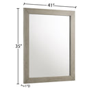 Meridian Weston Grey Stone Mirror IMAGE 6