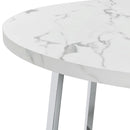 120400 Coaster Carrara Faux Marble dining table