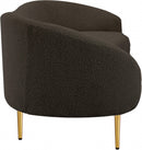 Meridian Ritz Boucle Fabric Upholstered 2PC Sofa & Loveseat