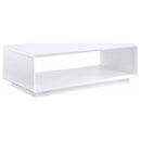 710768 PASEO RECTANGULAR COCKTAIL COFFEE TABLE WHITE HIGH GLOSS