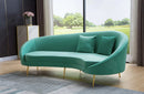 S608BU BLUE AND GOLD SOFA