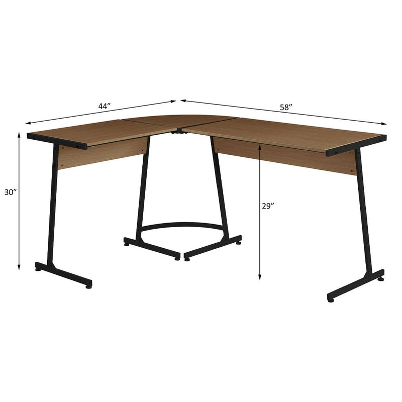 Acme Furniture Dazenus OF00044 Desk - Natural & Black IMAGE 4