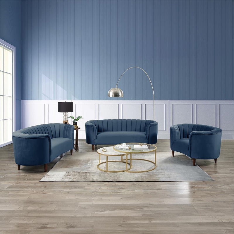 Acme Furniture Millephri LV00170 Loveseat - Blue IMAGE 8