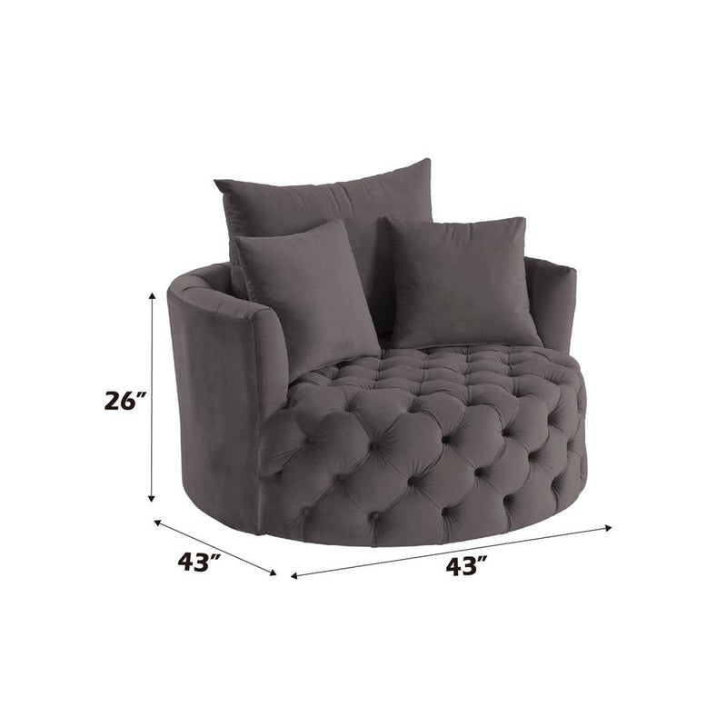 Acme Furniture Zunyas AC00292 Accent Chair with Swivel IMAGE 7