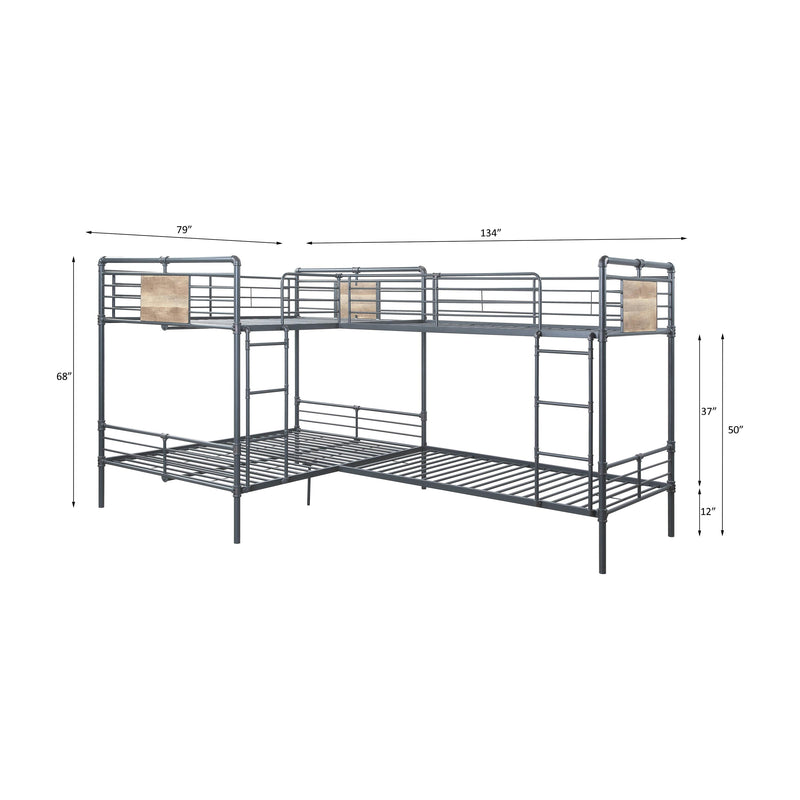 Acme Furniture Cordelia BD00365 Double Twin & Double Full Bunk Bed IMAGE 2